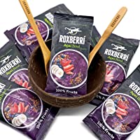 Los mejores  - ROXBERRI® Acai Bowl Set - 15 x 150g Acaí pure + Coco Bowl - 15 paquetes de batido de bayas de Acai - Superfood de Brasil…